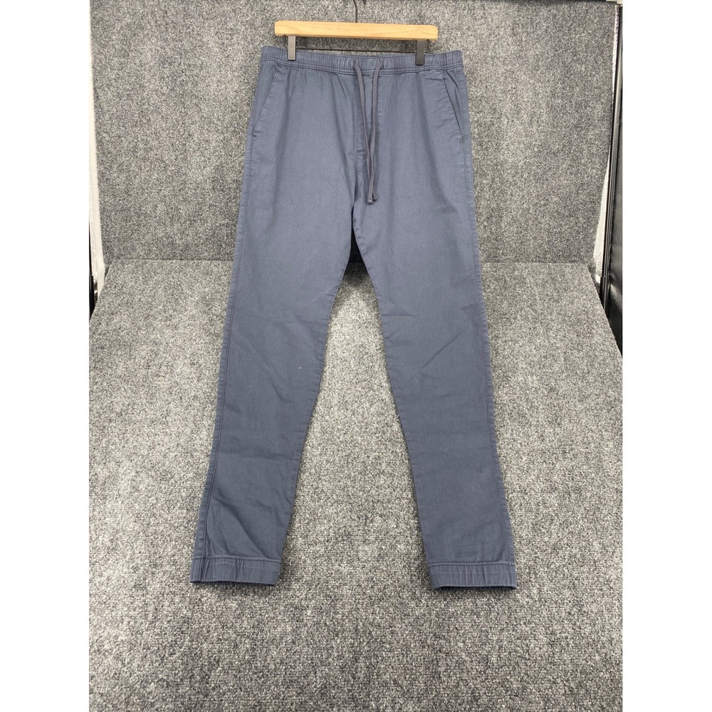Hollister Stacked Skinny Jogger Pants Mens Large Blue Gray Advanced Stretch L
